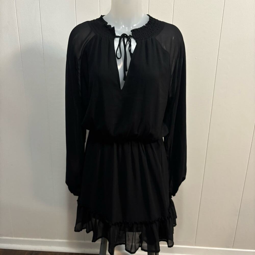 Gianni Bini Black Long Sleeve Dress